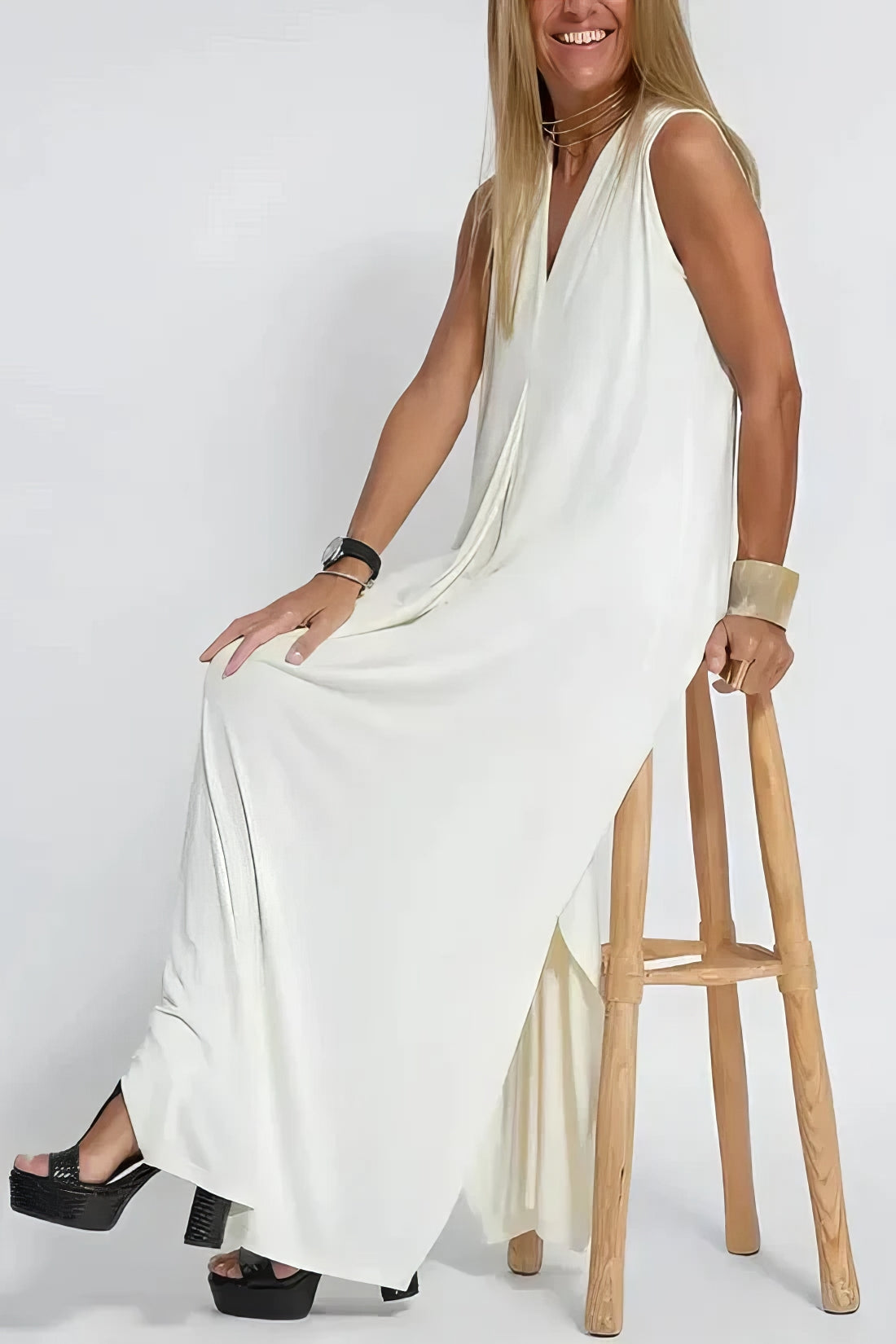 Elise | Elegantes Langkleid mit Cardigan