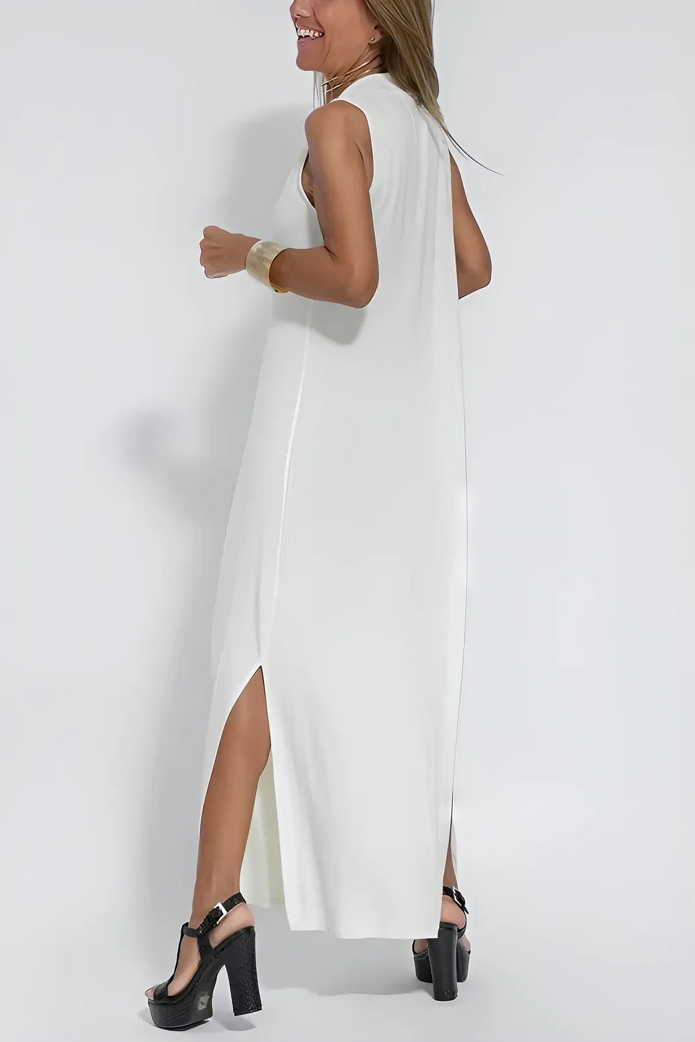 Elise | Elegantes Langkleid mit Cardigan
