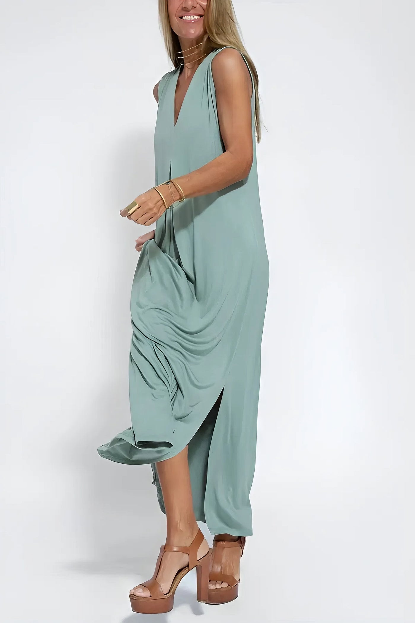 Elise | Elegantes Langkleid mit Cardigan